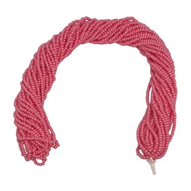 Imagem de Contas de vidro 11/0 tchecas - 12 cordas de novelos, total de 10 cores (rosa candy)