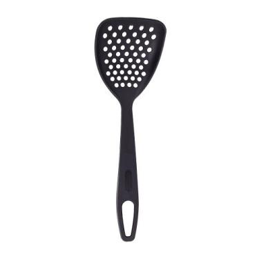 Imagem de Escumadeira Oliveira Supreme em Nylon Preta 30cm, UNICA