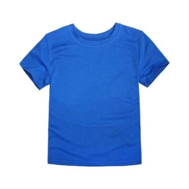 Imagem de Camisetas Clássicas De Algodão Brancas E Pretas Para Meninos E Meninas
