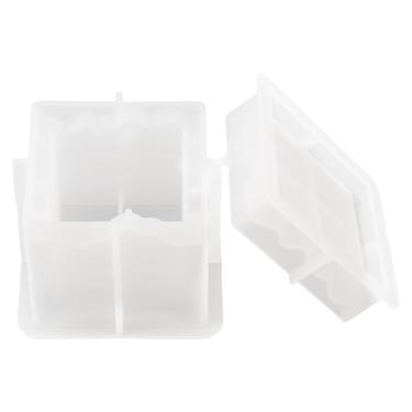 Imagem de MovFlax Molde quadrado com bordas irregulares, porta-joias criativas, moldes de concreto de resina, recipiente de armazenamento exclusivo para vasos de velas, suporte de joias, artesanato de resina