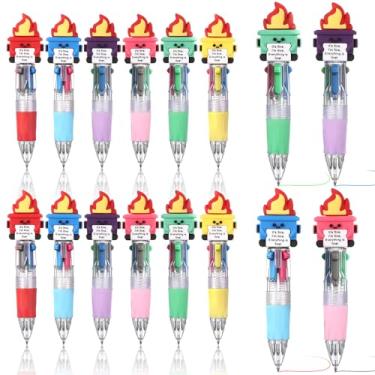 Imagem de Bememo 12 canetas divertidas multicoloridas em uma linda caneta esferográfica cristã para apreciação dos funcionários, Natal, prêmios de sala de aula (lixo)