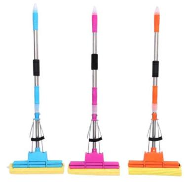 Imagem de Rodo Magico Mop Flash Cabo Retratil Limpa Seca Esfregao Absorve Limpez