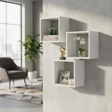 Imagem de Nicho MDF 30x30 com 15cm de Profundidade Decoração Sala Banheiro Cozin