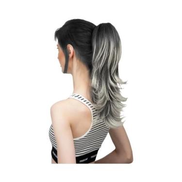 Imagem de Extensões De Cabelo Sintético Em Rabo De Cavalo Com Clipe De 14 Polega