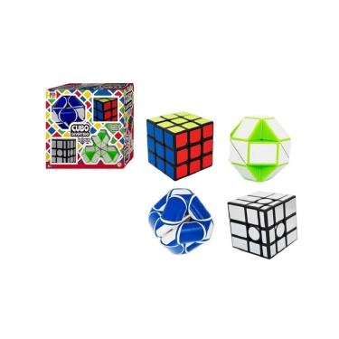 Imagem de Kit 4 Cubo Mágico Cubo Divertido Kit Plus - DmToys