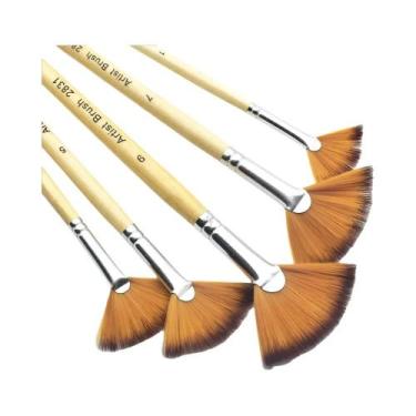 Imagem de Conjunto De Pincéis De Pintura Com Cerdas De Nylon Macias Para Acrílic