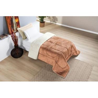 Imagem de Coberdrom Luxo Solteiro  Revestimento Sherpa + Manta Soft Premium - mo