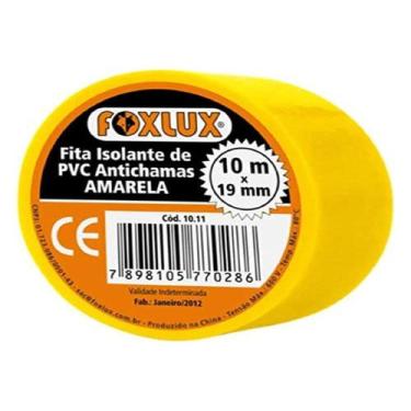 Imagem de Fita Isolante 10 Mts Amarela Foxlux