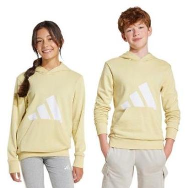 Imagem de Moletom Adidas Essentials Big Logo Infantil - Amarelo 15-16-Masculino