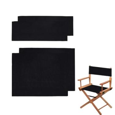 Imagem de Cansybil 2 conjuntos de 21,2 x 16,/20,8 x 7,7 capas de substituição para cadeira de diretores, kit de capa de cadeira de diretores casuais de substituição de assento e encosto de lona