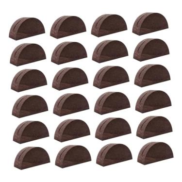 Imagem de Vaveren Conjunto de 24 Porta-Cartões de Lugar, Etiquetas para Fotos e Menus, em Madeira, Elegantes, para Decoração de Mesas de Casamento, Banquetes e Festas, Marrom