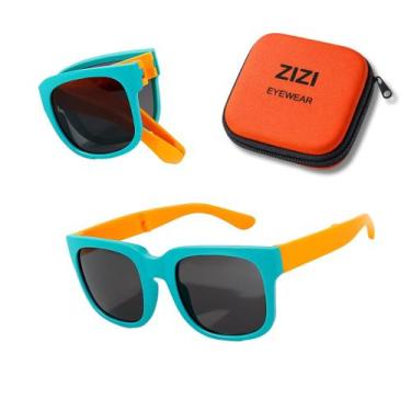 Imagem de Óculos de Sol Infantil dobrável ZIZI EYEWEAR - Uv400 + Estojo, VERDE