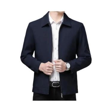Imagem de Blazer Casual De Negócios Com Zíper Para Homens 3XL, Casaco De Luxo Pa