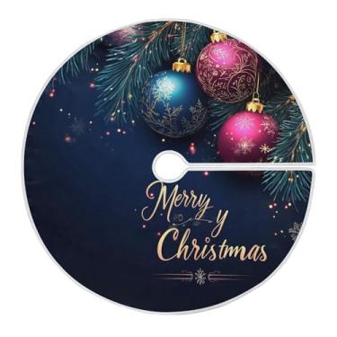 Imagem de SEHANY Bola de Natal, saia para árvore de Natal, 91 cm, tapete redondo macio para árvore de Natal, decoração de casa, festa de Natal