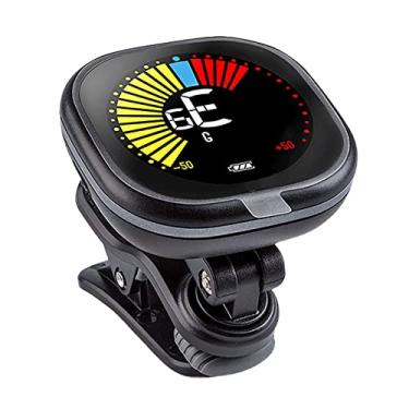 Imagem de RiToEasysports Afinador de Guitarra, Clipes Em 12 Afinadores Eletrônicos Recarregáveis ​​de Temperamento Igual Com Display LCD para Violino, Ukulele, Baixo, Banjo e Muito Mais (Preto (afinação