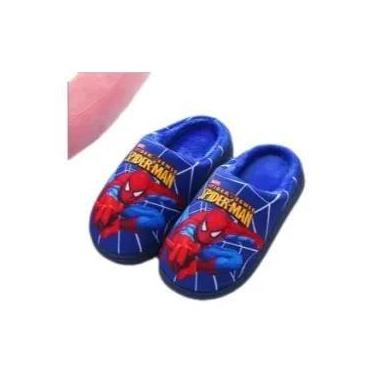Imagem de Chinelos De Algodão Para Meninos E Meninas Com Estampa Do Homem-Aranha