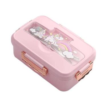 Imagem de Lancheira Térmica Kawaii De Dinossauro Para Crianças Meninas Com 3 Com