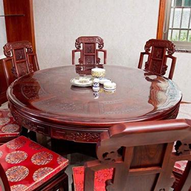 Imagem de 5sssallefaa Toalha de mesa luxuosa toalha de mesa de tecido com acabamento de borla, tamanhos variados, cores - toalha de mesa redonda para sala de jantar, pátio, festa de casamento (cor: marrom