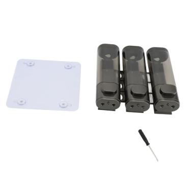 Imagem de Aramox 300ml 3 Em 1 Líquido, Grande Capacidade de Montagem na Parede, Chuveiro de Banheiro, Shampoo, Condicionador, Dispensador Com Corpo Transparente, para Pia de Cozinha, Banheiro, (GRAY)