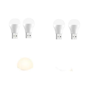 Imagem de Mini Luminária LED USB Noturna 2-20PCS, Lâmpada USB Para Leitura Com P