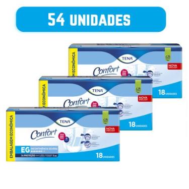 Imagem de Fralda Geriátrica/Adulto Descartável Tena Confort Mega EG/54 unidades 