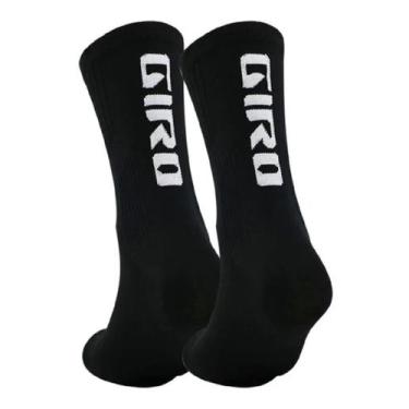 Imagem de Meia Compressão Giro Ciclismo Bike Corrida Triátlon, Preto, M