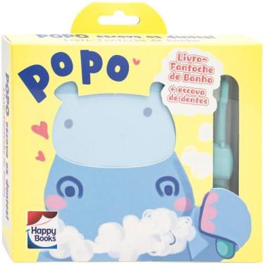 Imagem de Livro - Livro-Fantoche de Banho: Popo escova os dentes! (AMARELO)