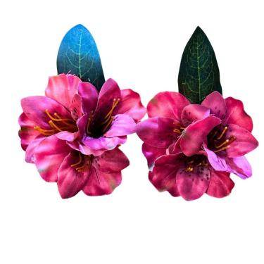 Imagem de Porta Guardanapo Astromélia Rosa Pink Decoração Mesa 08Un