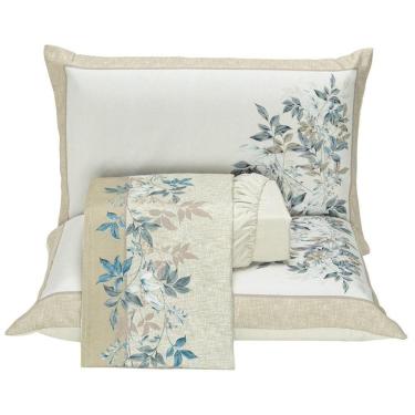 Imagem de Jogo De Lençol Queen Micropercal 300 Fios Toque De Algodão 4 Peças - Nude Outono