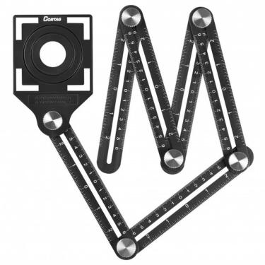 Imagem de Gabarito Angular Multifunção Metálico - 61879 - Cortag