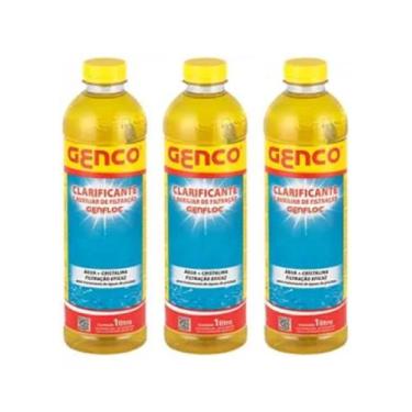 Imagem de Kit 3 clarificante genco genfloc 1l cada