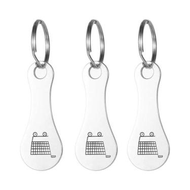 Imagem de Chaveiro De Metal Para Carrinho De Compras, 3 Ou 6 Peças, Decorativo, 