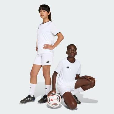Imagem de Calção Adidas Entrada 26 Juvenil Branco, 16 ANOS
