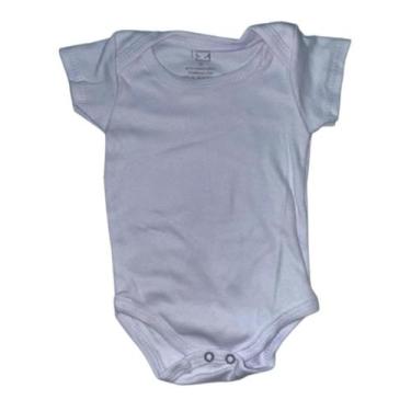 Imagem de Body Manga curta Infantil 100% Algodão Suedine Liso Cores - Alyath, M,