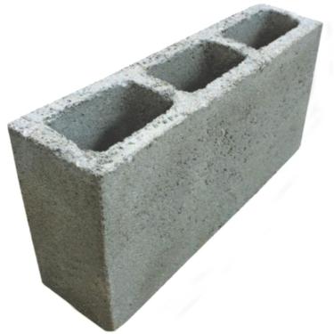Imagem de Bloco De Concreto Vedação 9x19x39cm Com Fundo - Vb Blocos Bloco Concreto Vedacao 09x19x39cm