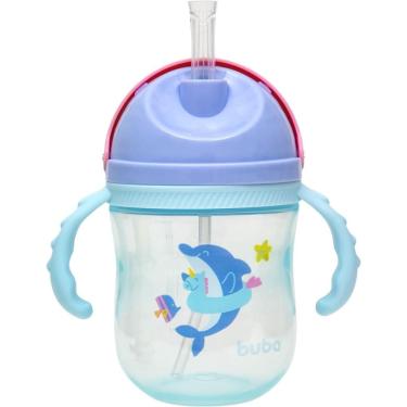 Imagem de Copo Infantil Buba Baleia Rosa 240ml