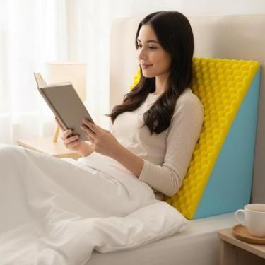 Imagem de Almofada De Apoio Triangular Anti Refluxo Favo De Ovo - Beatriz Enxova