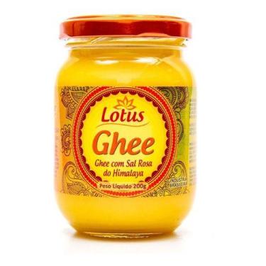 Imagem de Manteiga Clarificada Lotus Ghee 200g Original Sem Lactose, Com Sal Ros
