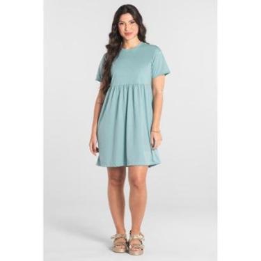 Imagem de Vestido de Manga Curta em Algodão Just Basic-Feminino