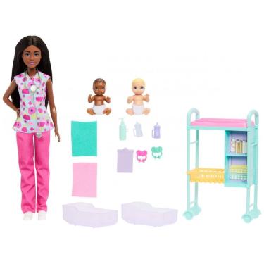 Imagem de Barbie Baby Doctor - Kit de Médico com 2 Bebês, Mesa de Exame e Acessórios, Brincadeira...