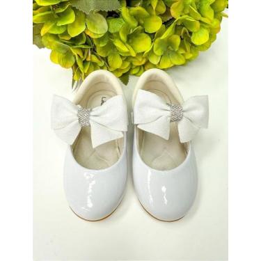 Imagem de Sapatilha Flor Di Mila Penelope Branco para Meninas - Conforto e Estil