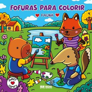 Imagem de Livro de Colorir Fofuras Fauna Espiral 40 Páginas - Bicho Esperto