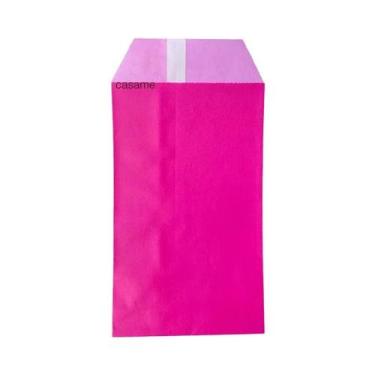 Imagem de Sacolas De Papel Kraft Brancas Com Bolinhas 8x15cm 50pcs Para Casament