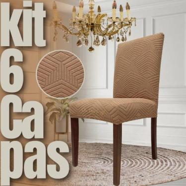 Imagem de Escocesa - Kit 6 Capas de Cadeira Linha Gold - Caramelo - OK Darling