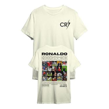 Imagem de Camiseta Básica Camiseta Cristiano Ronaldo Cr7 Personalizada - Hoodies