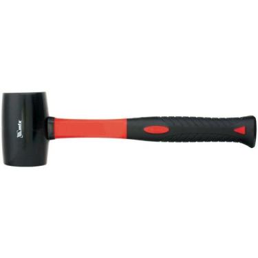 Imagem de Martelo de Borracha Preta 450g com Cabo de Fibra 111859 MTX