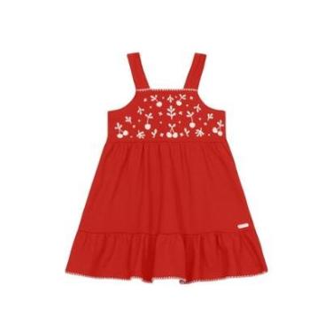 Imagem de Vestido infantil menina com estampa floral Brandili-Feminino