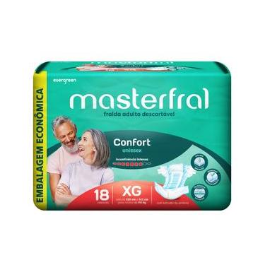Imagem de Fralda Descartável Geriátrica Masterfral M ao XG Evergreen