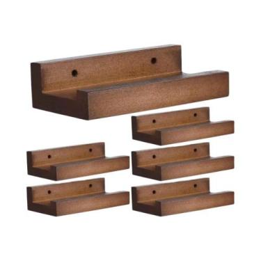 Imagem de Prateleiras De Parede Pequenas Para Discos De Vinil, 6 Peças, Suporte 