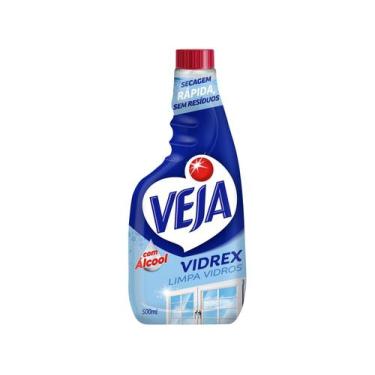 Imagem de Limpador de Vidros Vidrex Tradicional Refil Veja 500ml, 500ml